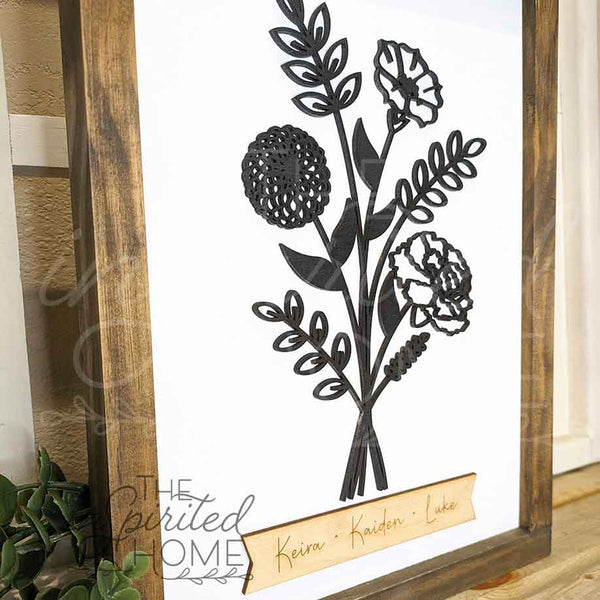 Birth Flower Bouquet - Mother's Gift