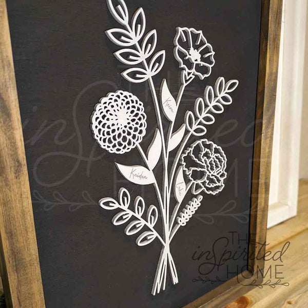 Birth Flower Bouquet - Mother's Gift