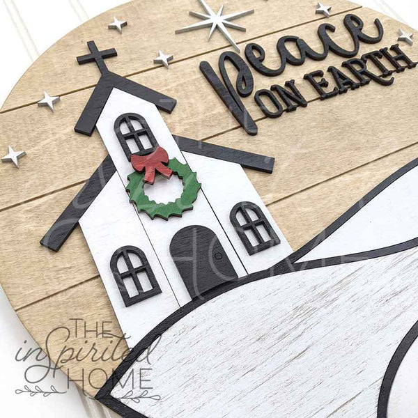 Christmas Church - Front Door Hanger