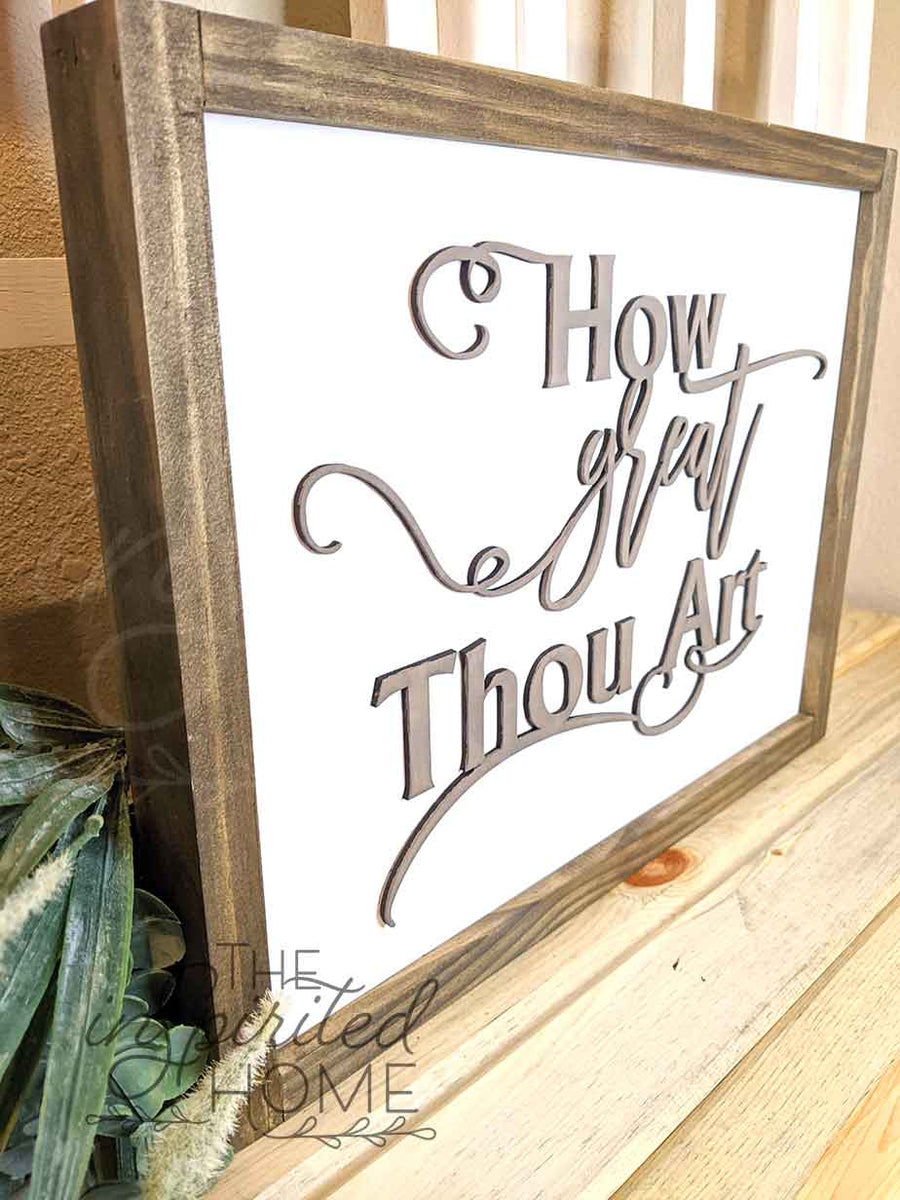 How Great Thou Art Printable, Wall Decor, Hymn Art, Christian Decor, Then  Sings My Soul, Hymn Lyric Art Sign, Gift for Pastor or Clergy 