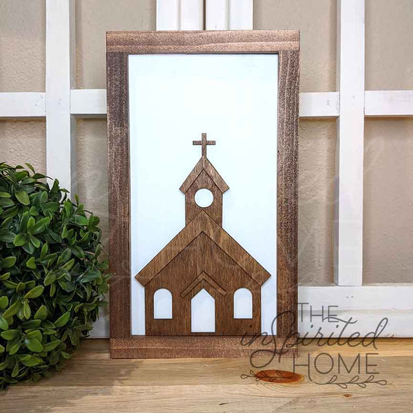 Church Art - Church Wall Art - Mini Church - Church Decor