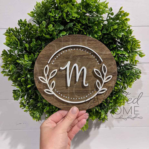 Circle Monogram Sign