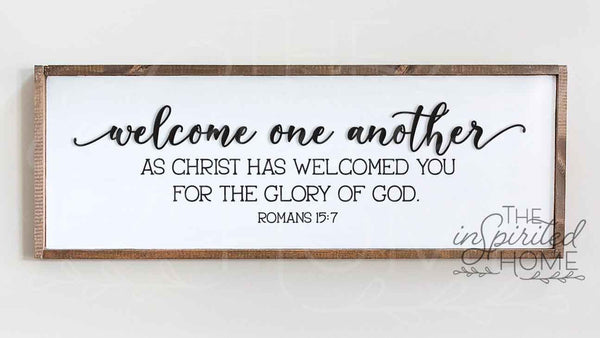 Scripture Bible Verse Sign - Entryway Sign Rustic