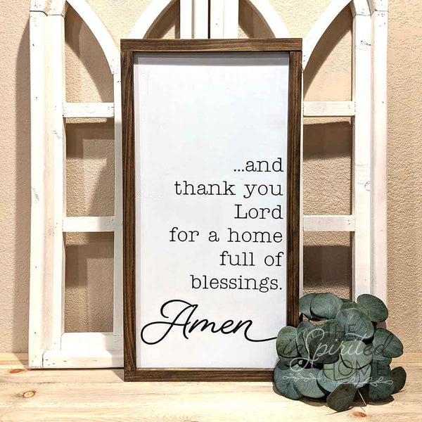 Thank You For A House Full Of People I Love Sign - The Inspirited Home
