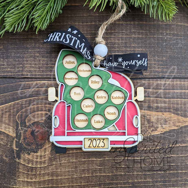 Christmas Truck - Personalized Ornament