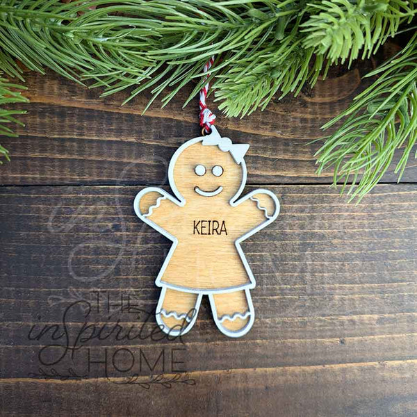 Gingerbread Personalized Ornaments