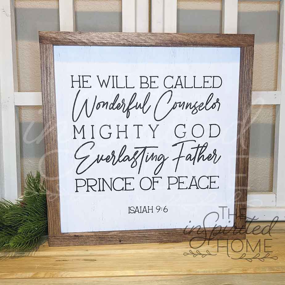 He Will Be Called Wonderful Counselor - Christmas Wall Art