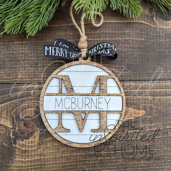 Last Name Personalized Ornament