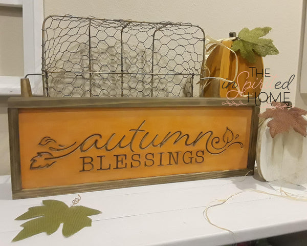 Autumn Blessings- Inspirational home decor
