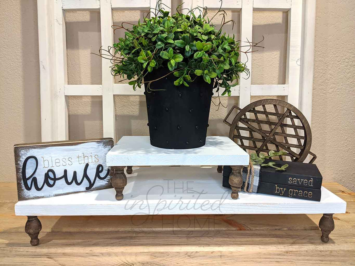 Farmhouse Wood Pedestal Riser Stand – The InSpirited Home