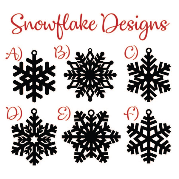 Snowflake Personalized Ornaments