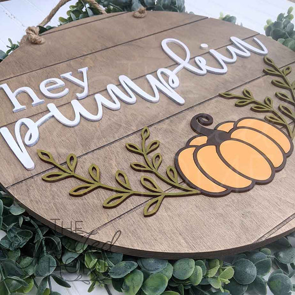 Hey Pumpkin Door Hanger