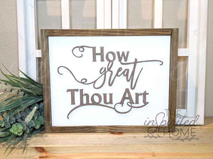 How Great Thou Art - Hymn Sign