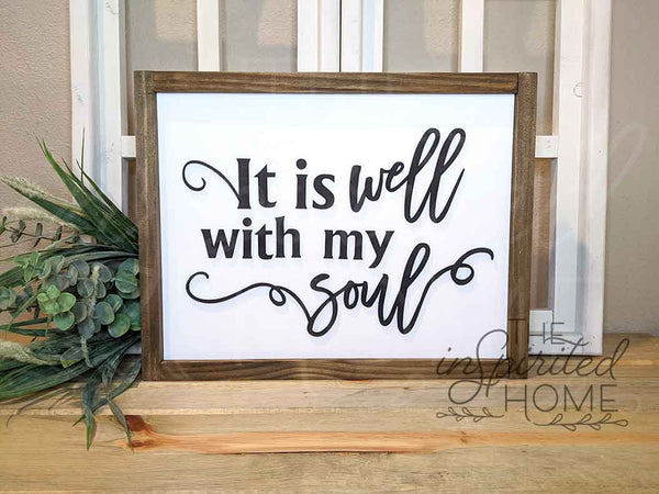 It is Well with my Soul - Hymn Sign - Christian gift - It is well with my soul Sign - Gift for Pastor