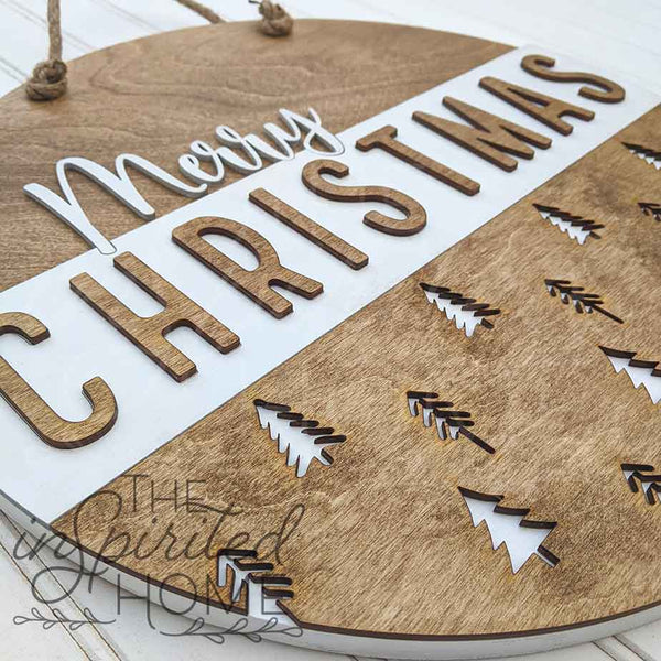Merry Christmas - Christmas Door Hanger
