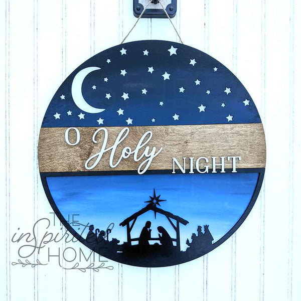 Nativity Door Hanger - O Holy Night