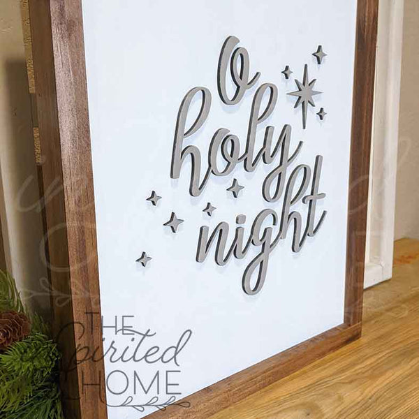 O Holy Night - Christmas Hymn Wall Sign