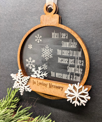 Memorial Ornament - Personalized Christmas Ornament