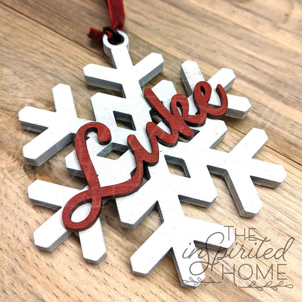 Snowflake Personalized Ornaments