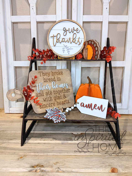 Thanksgiving Tiered Tray - Set of 5