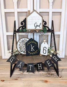Family Tiered Tray Décor