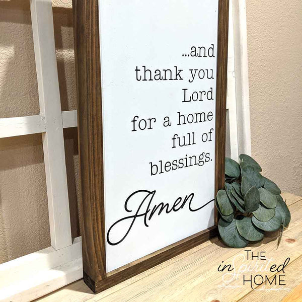 Thankful Wooden Sign - The Inspirited Home